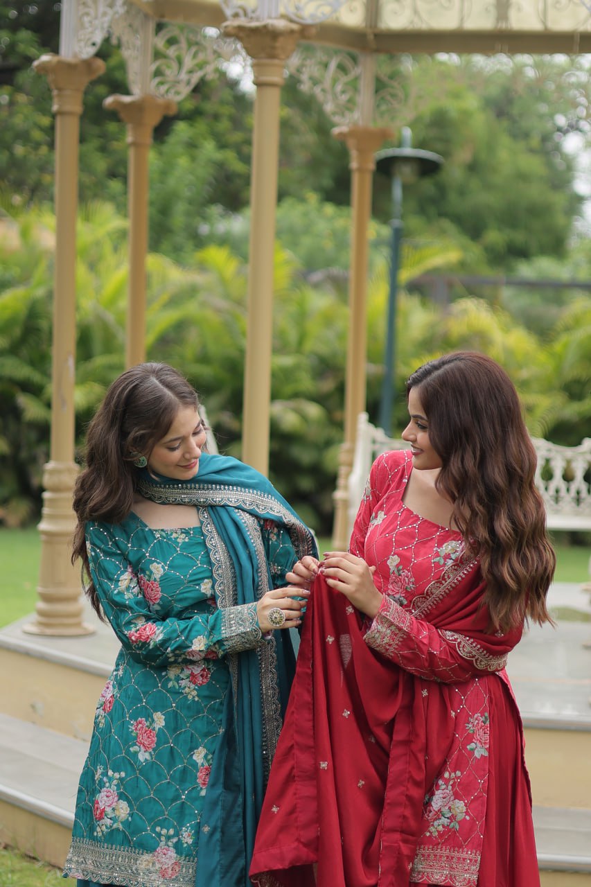 KURTI-PLAZOO-DUPATTA