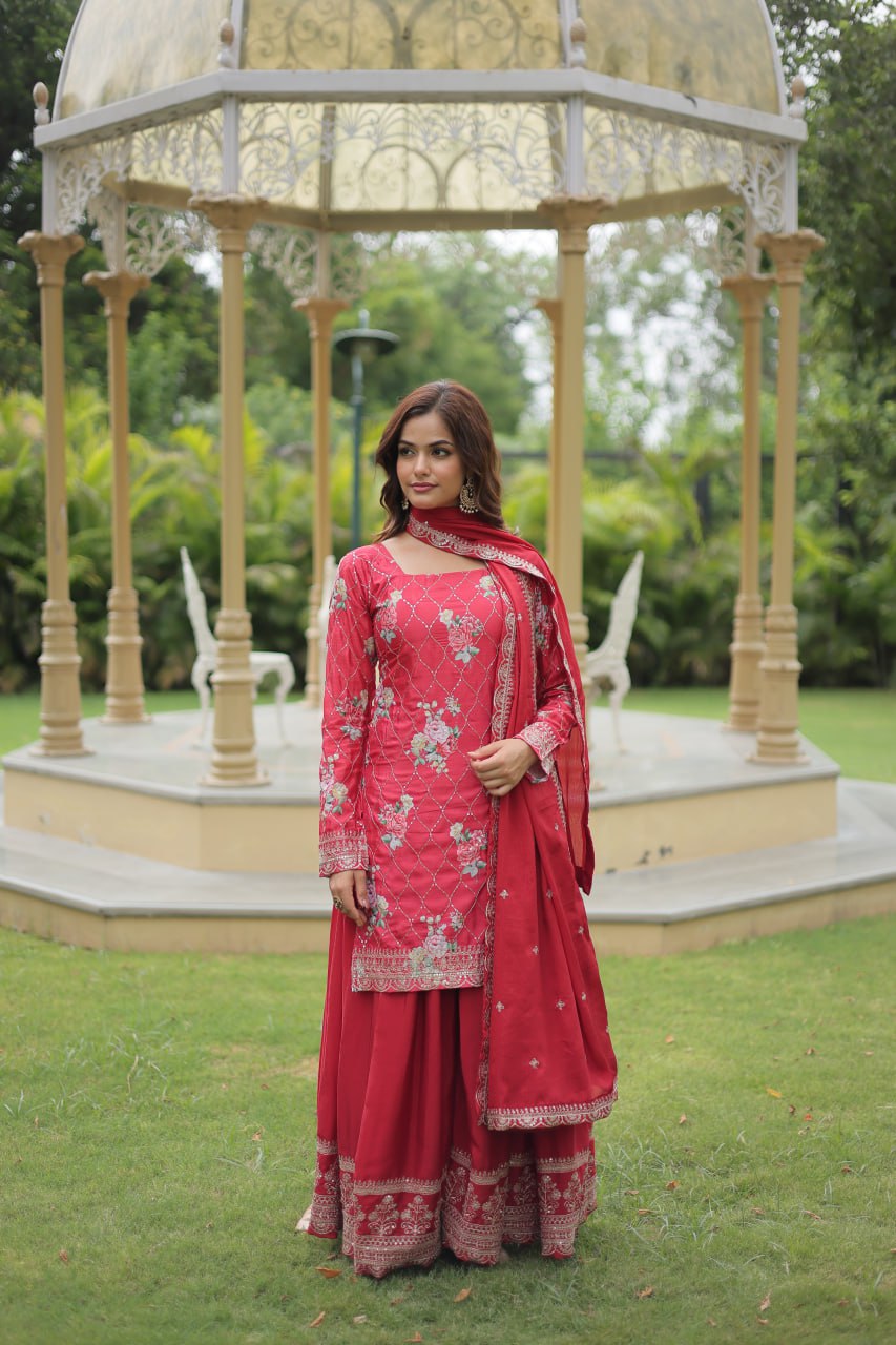 KURTI-PLAZOO-DUPATTA