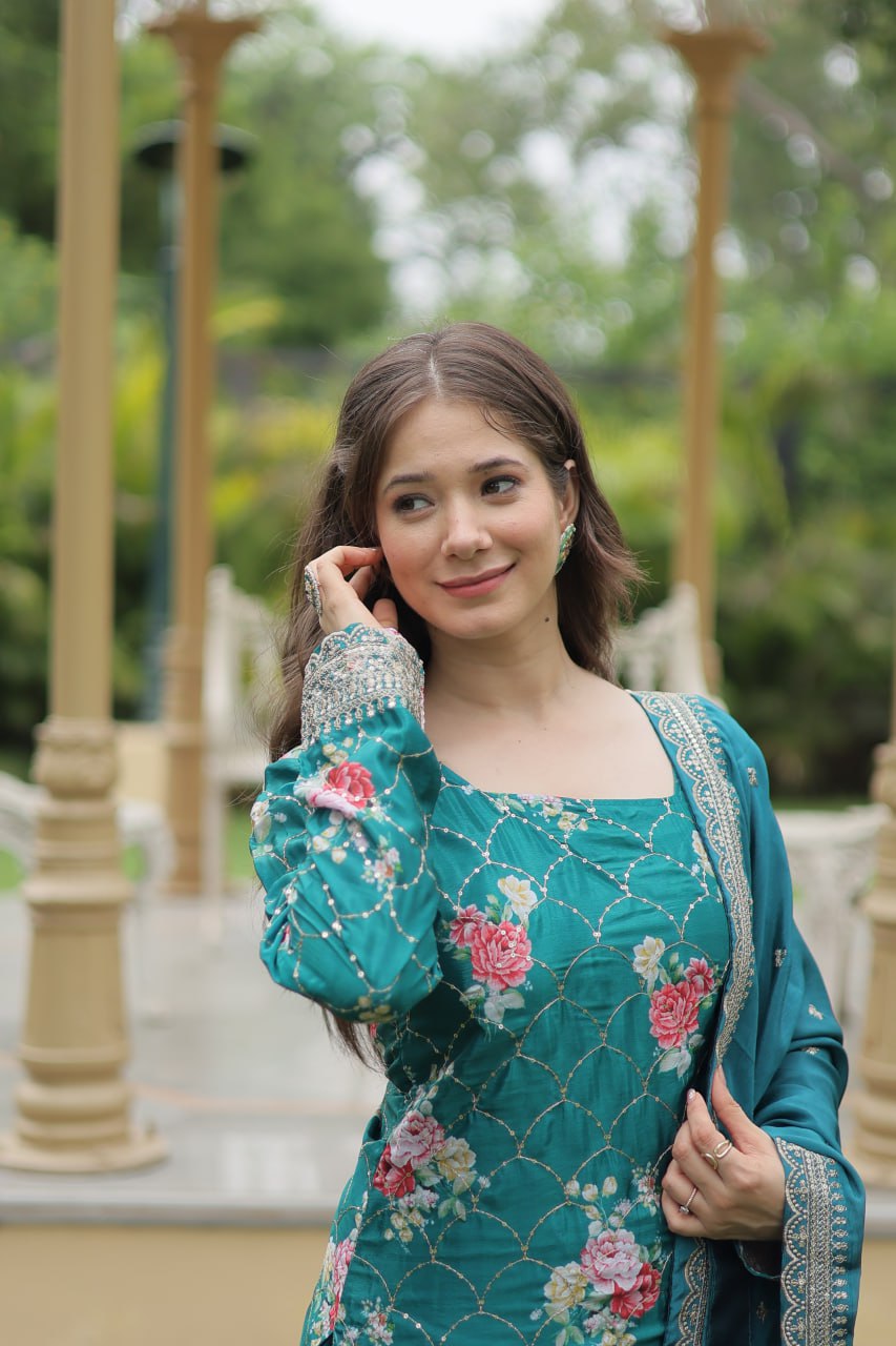 KURTI-PLAZOO-DUPATTA
