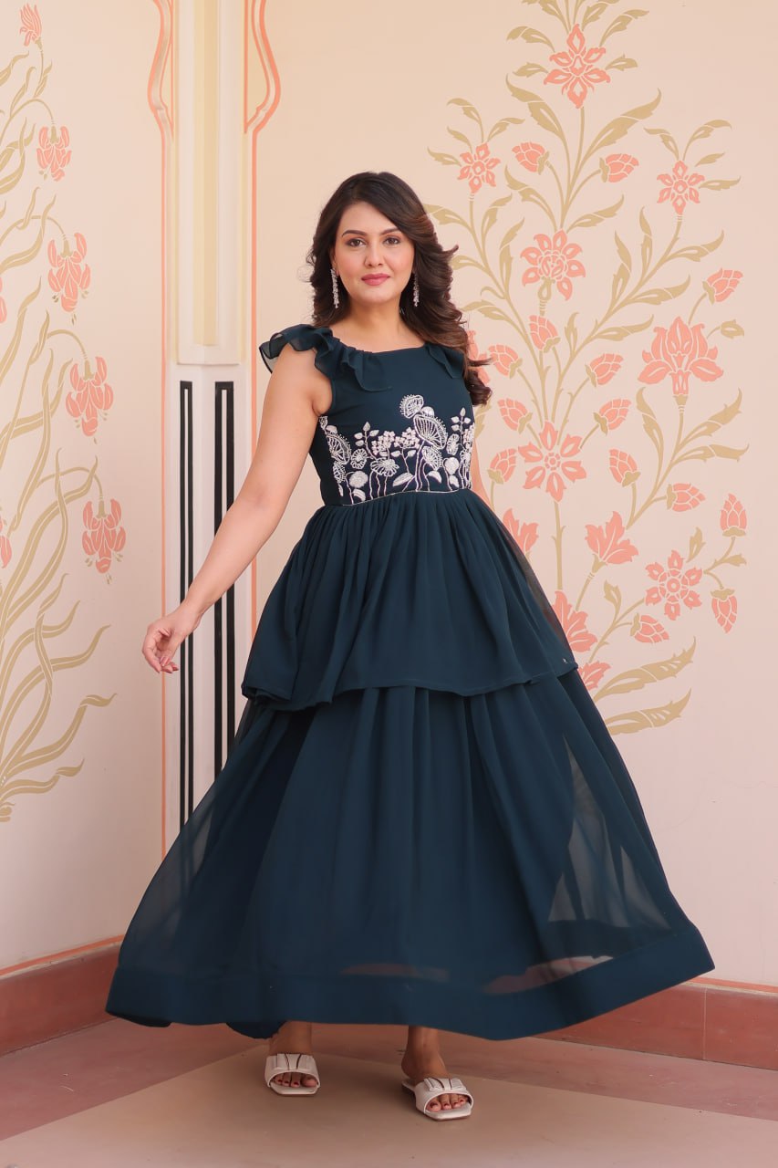 PREMIUM DESIGNER PEPLUM STYLE GOWN COLLECTIONS