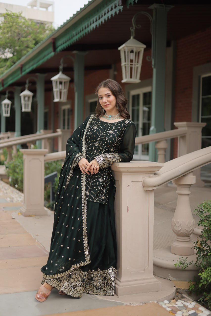 KURTI-PLAZOO-DUPATTA