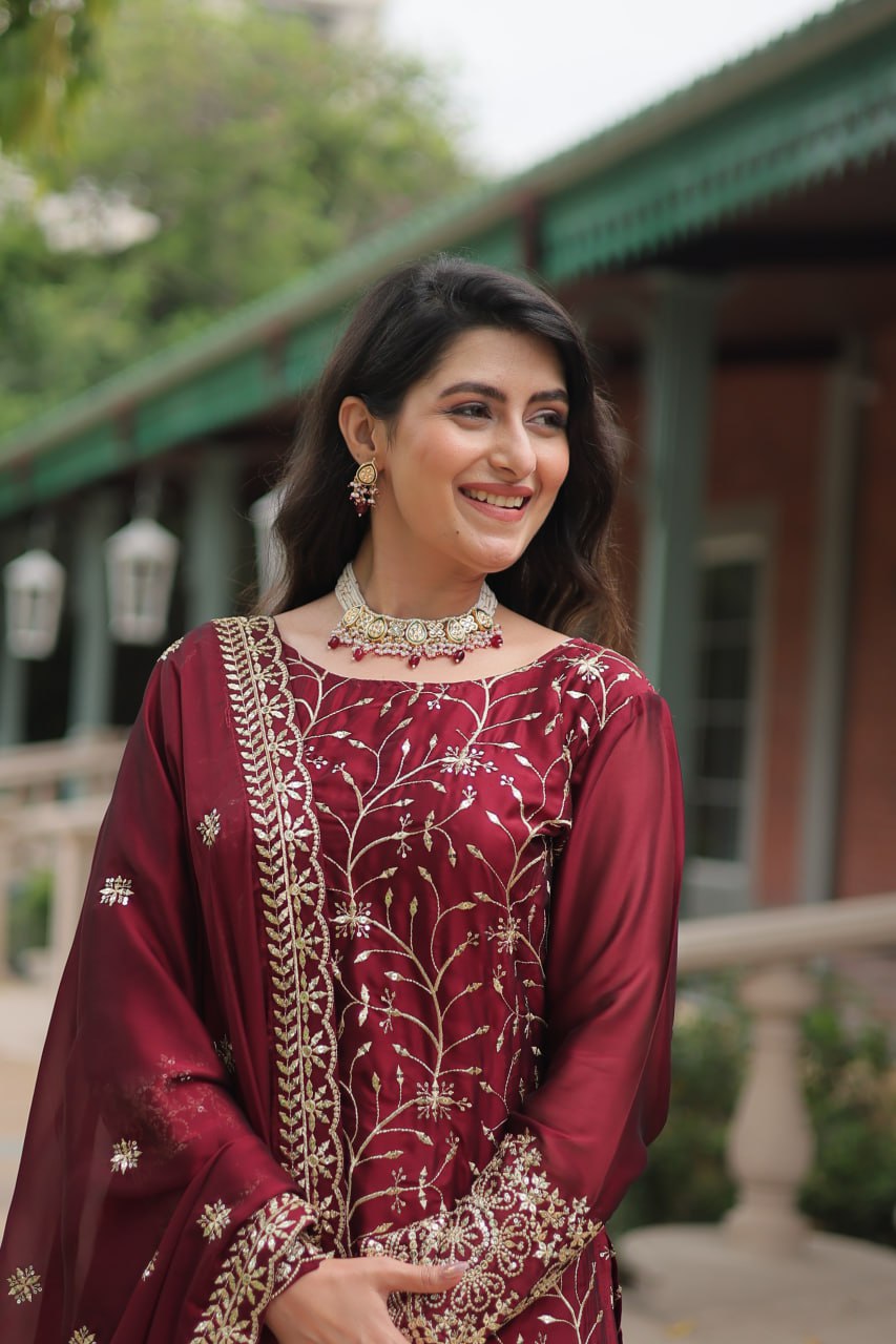 KURTI-PLAZOO-DUPATTA