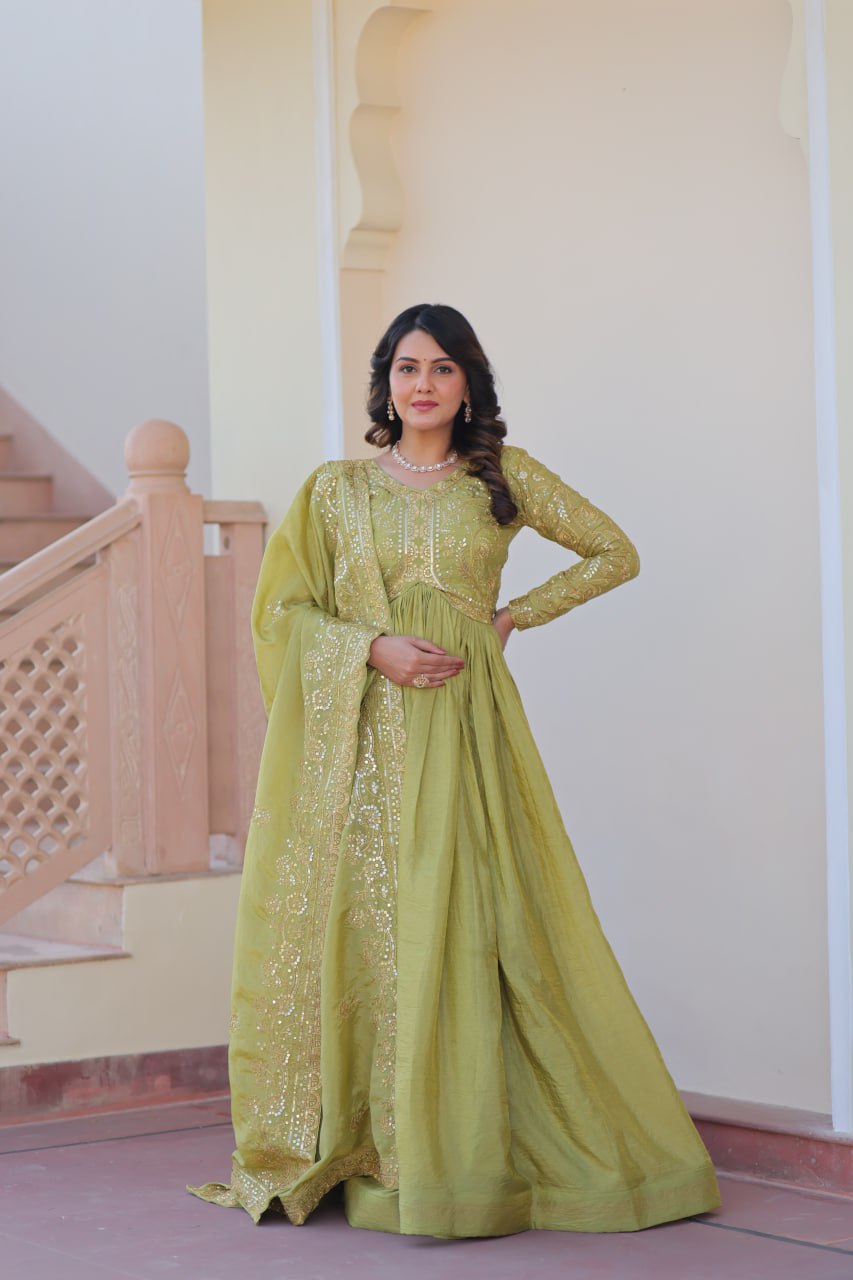 Trending Gold Crush Gown