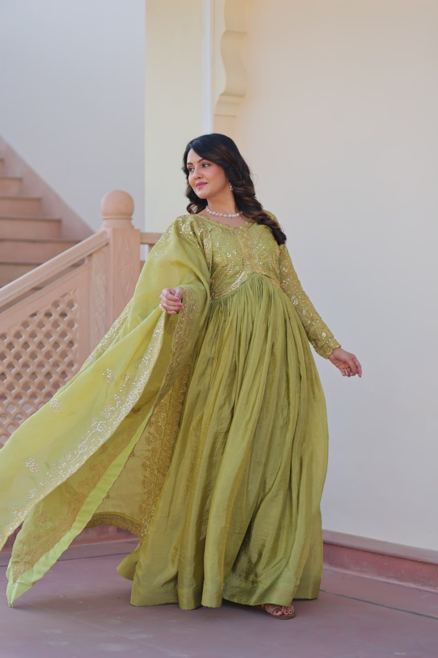 Trending Gold Crush Gown