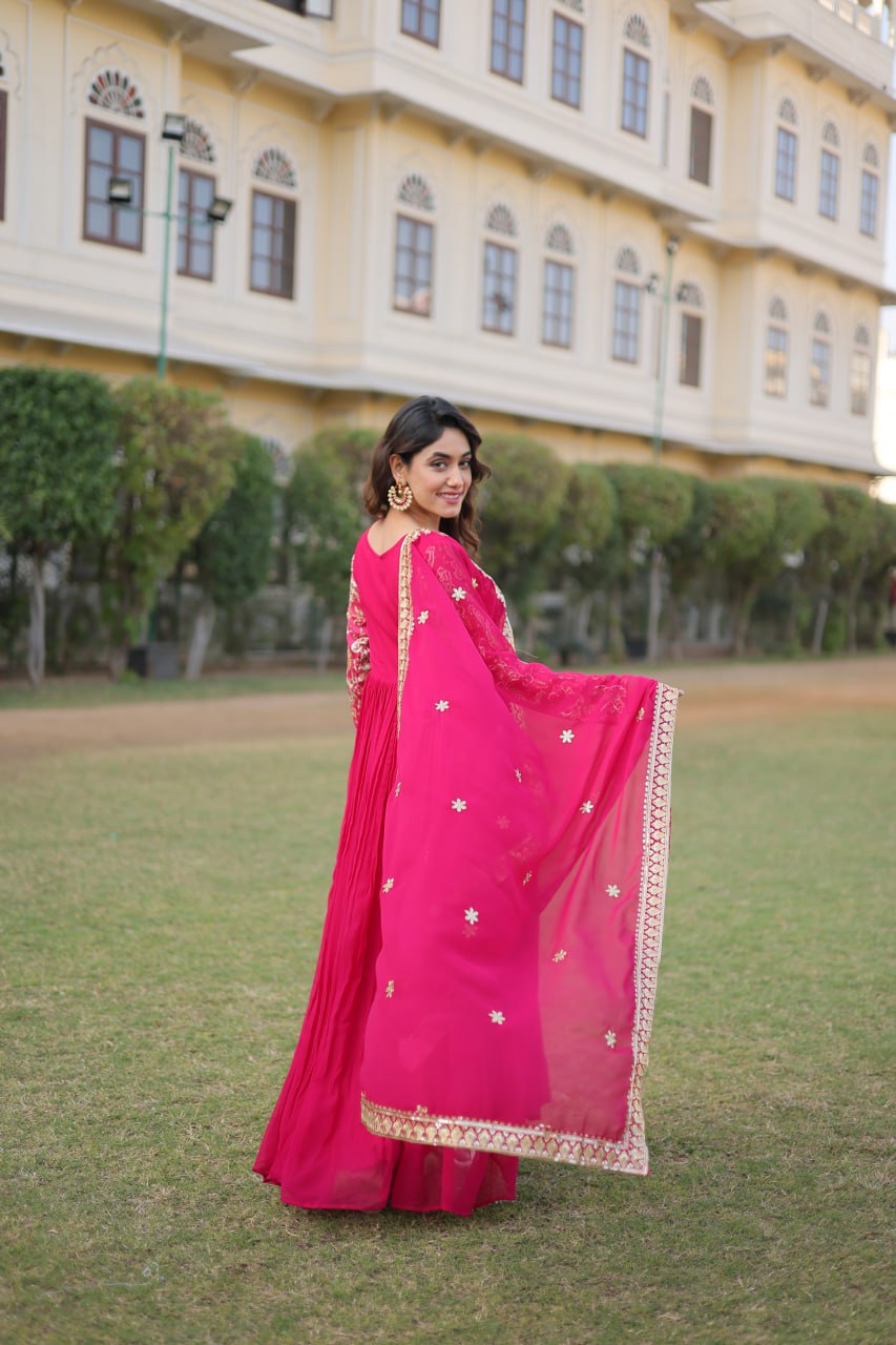 PINK COLOR GOWN-DUPATTA COLLECTIONS