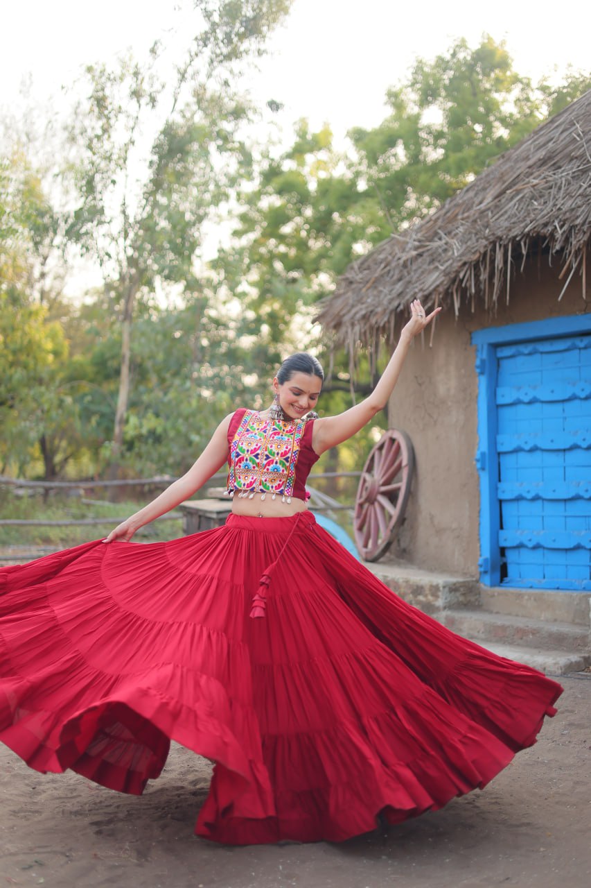 Adorable Designer Readymade Reyon Lehenga choli Set