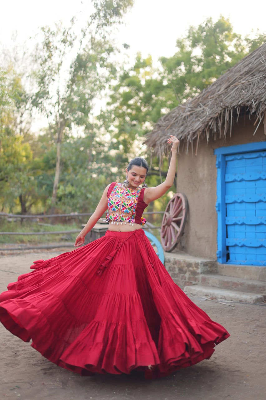 Adorable Designer Readymade Reyon Lehenga choli Set