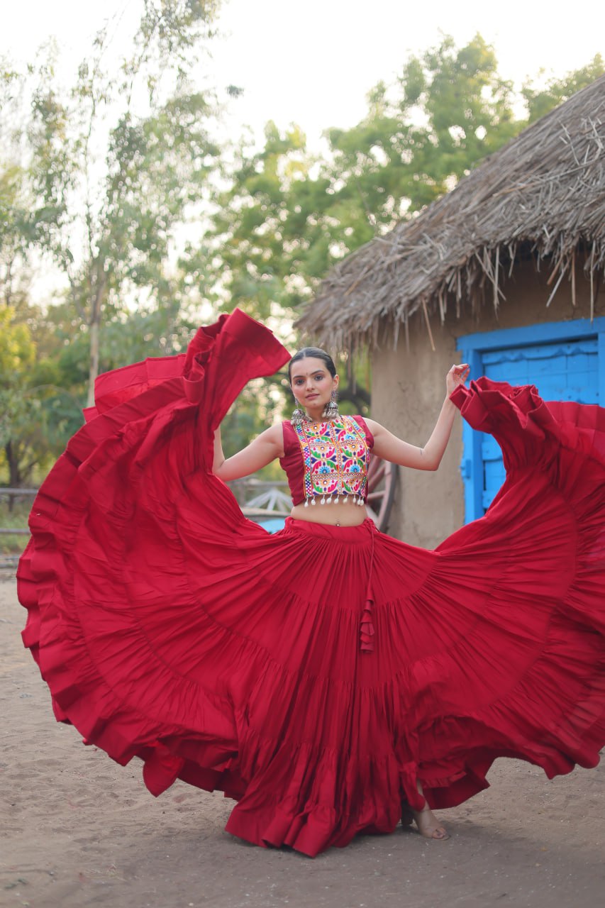 Adorable Designer Readymade Reyon Lehenga choli Set