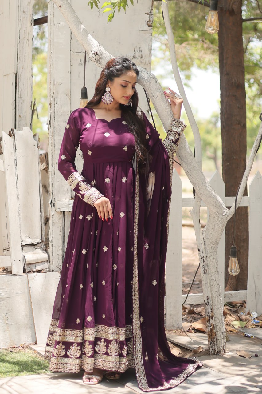 Designer Festive wear designer anarkali Long dress