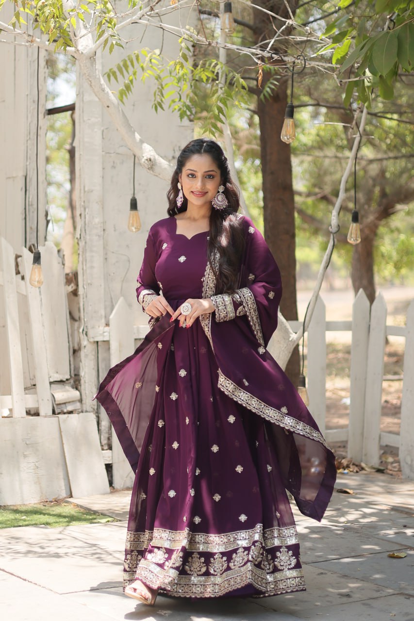 Designer Festive wear designer anarkali Long dress