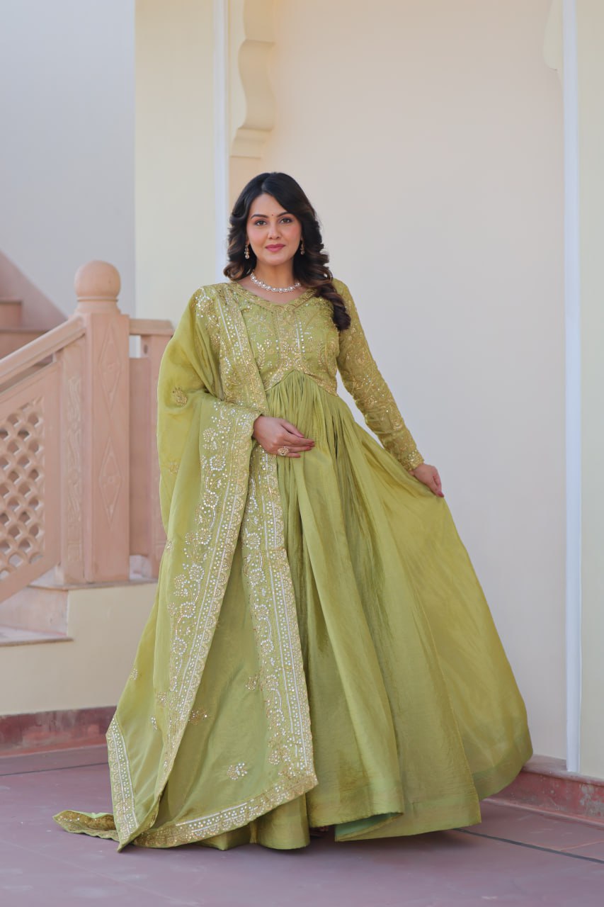 Trending Gold Crush Gown