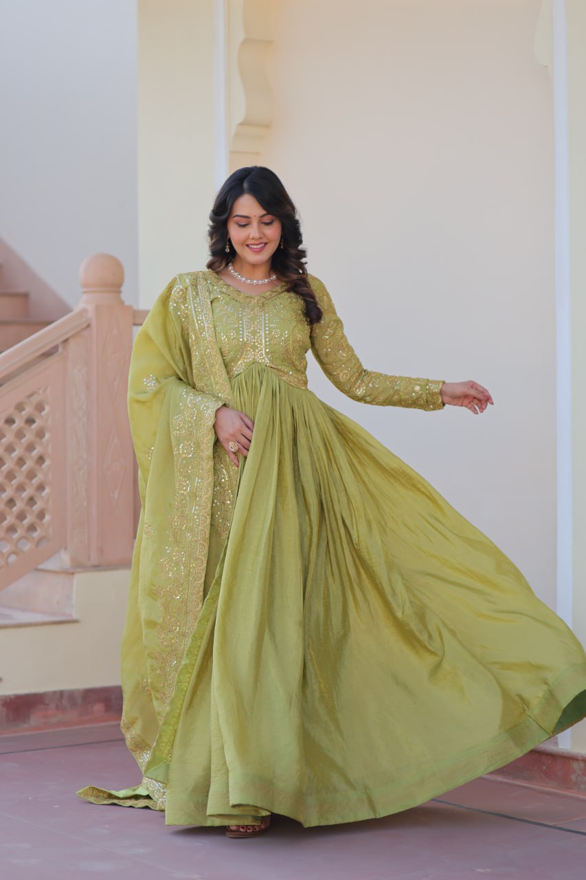 Trending Gold Crush Gown