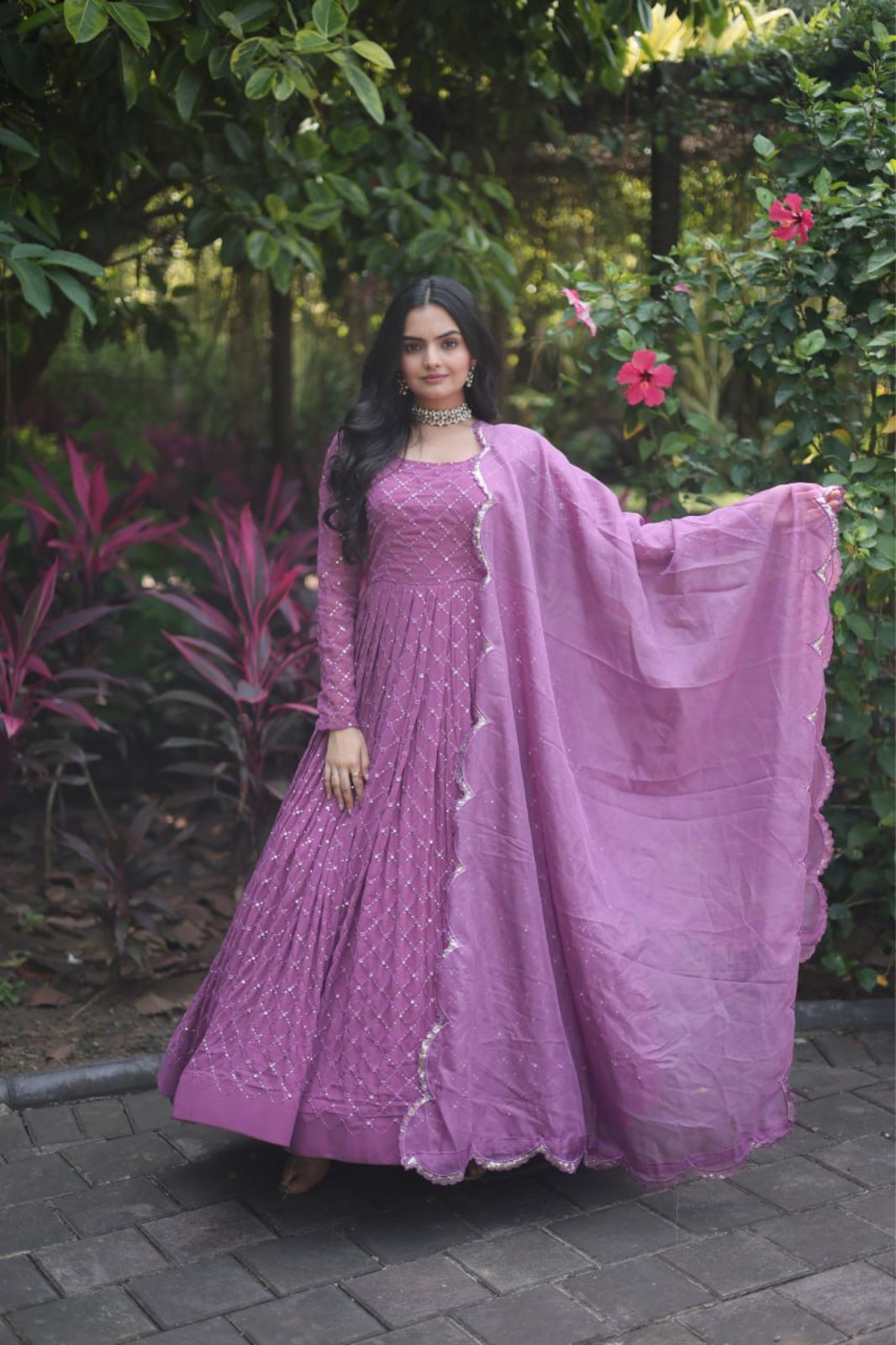 PREMIUM READYMADE GEORGETTE  GOWN